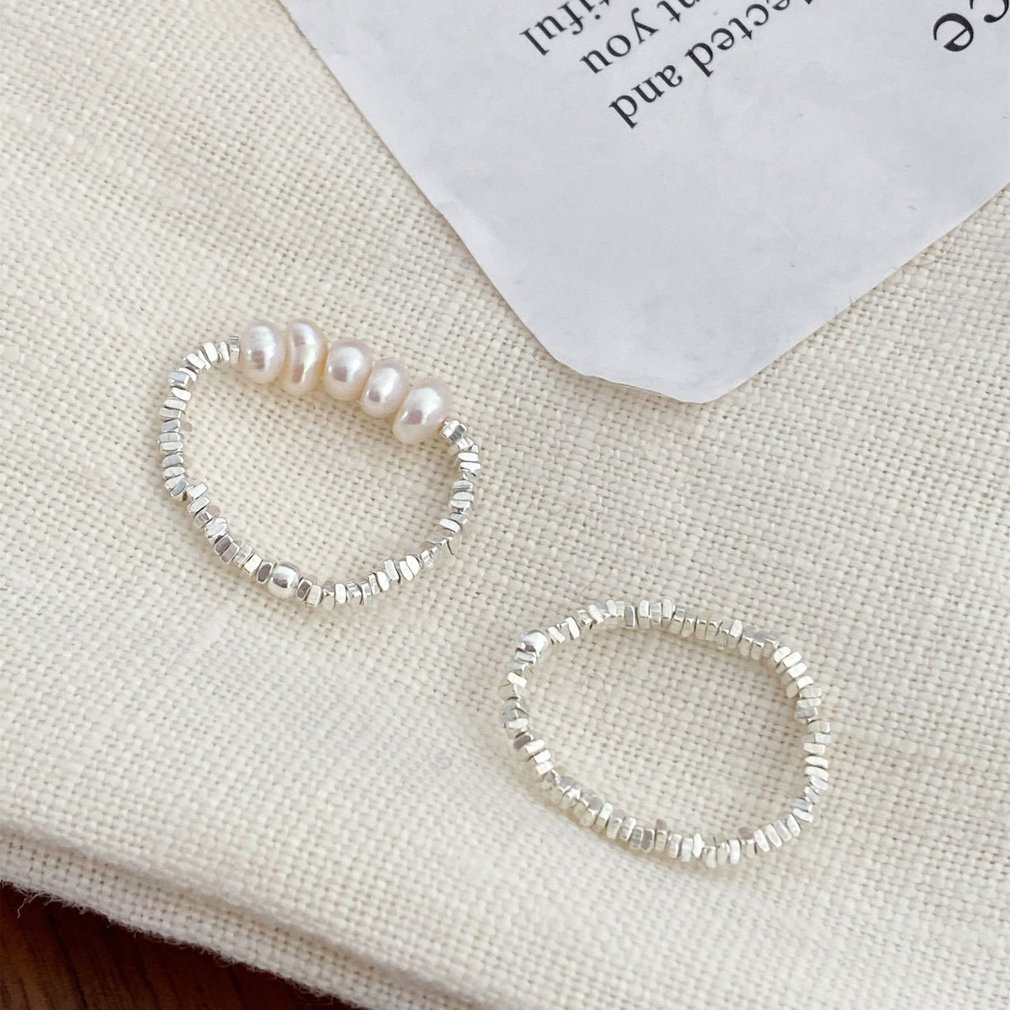 Design Sier Small Pieces Of Freshwater Rings