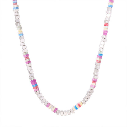 Design Light Luxury High-grade Titanium Steel Small Pieces Of Necklaces