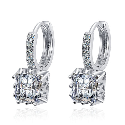 Ear Clip Simple Sweet Full Diamond Earrings