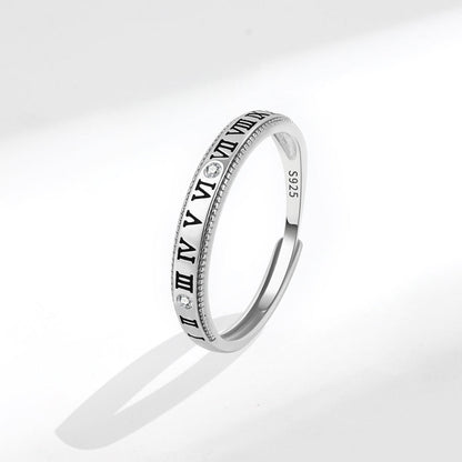 Women's & Men's & Couple Korean Style Simple Cold And Letters Rings