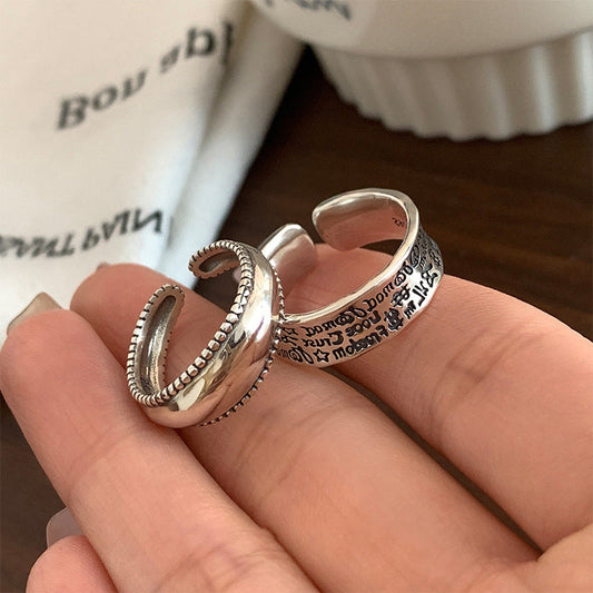 Metal Open Suit Female Design Sense Rings