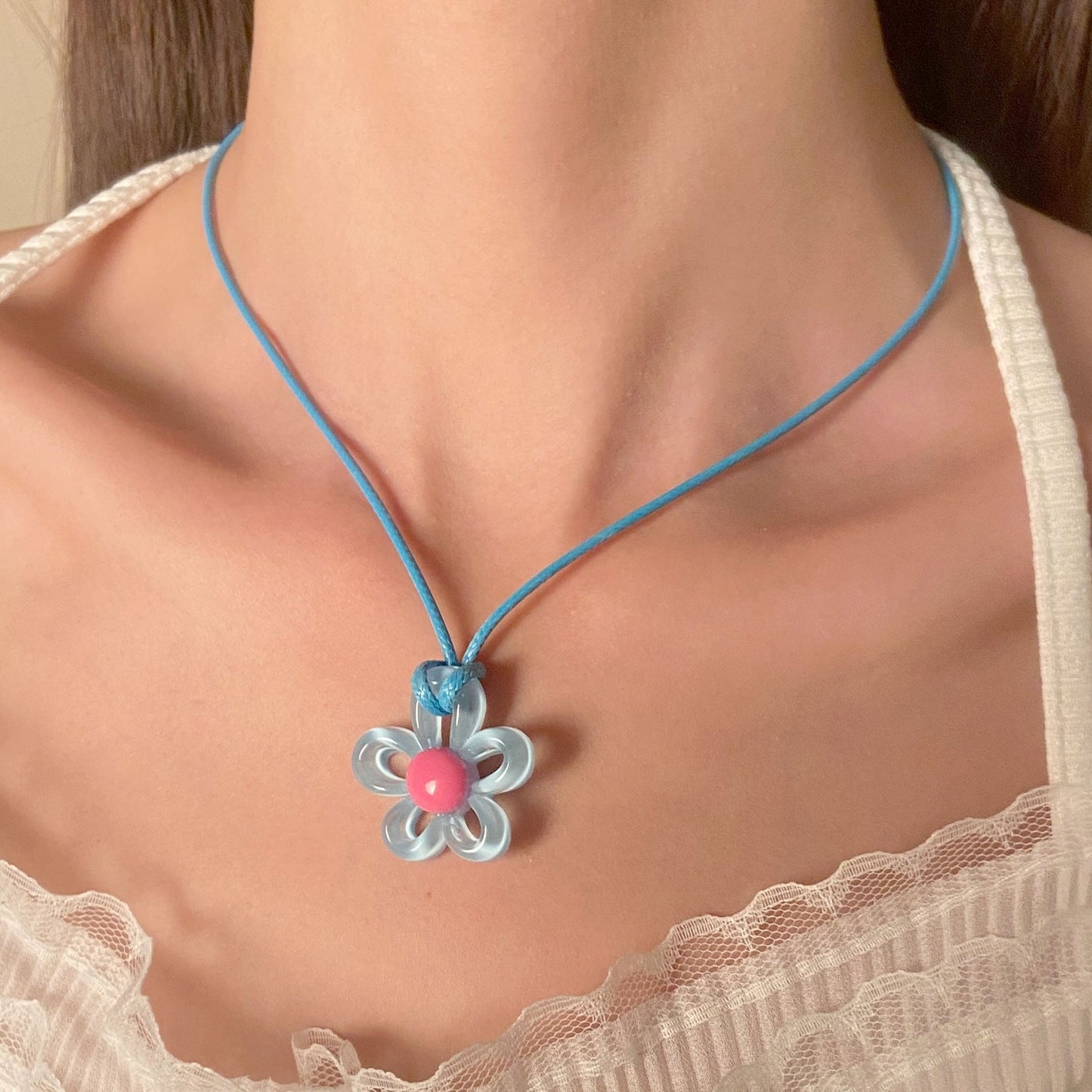 Personality Style Colorful Flower Fashion Creative Necklaces