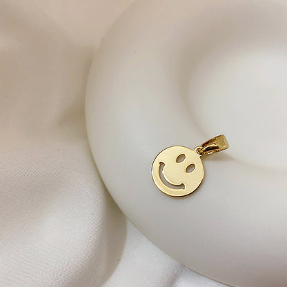 Transparent Bear Metal Smiley Pendant Female Necklaces