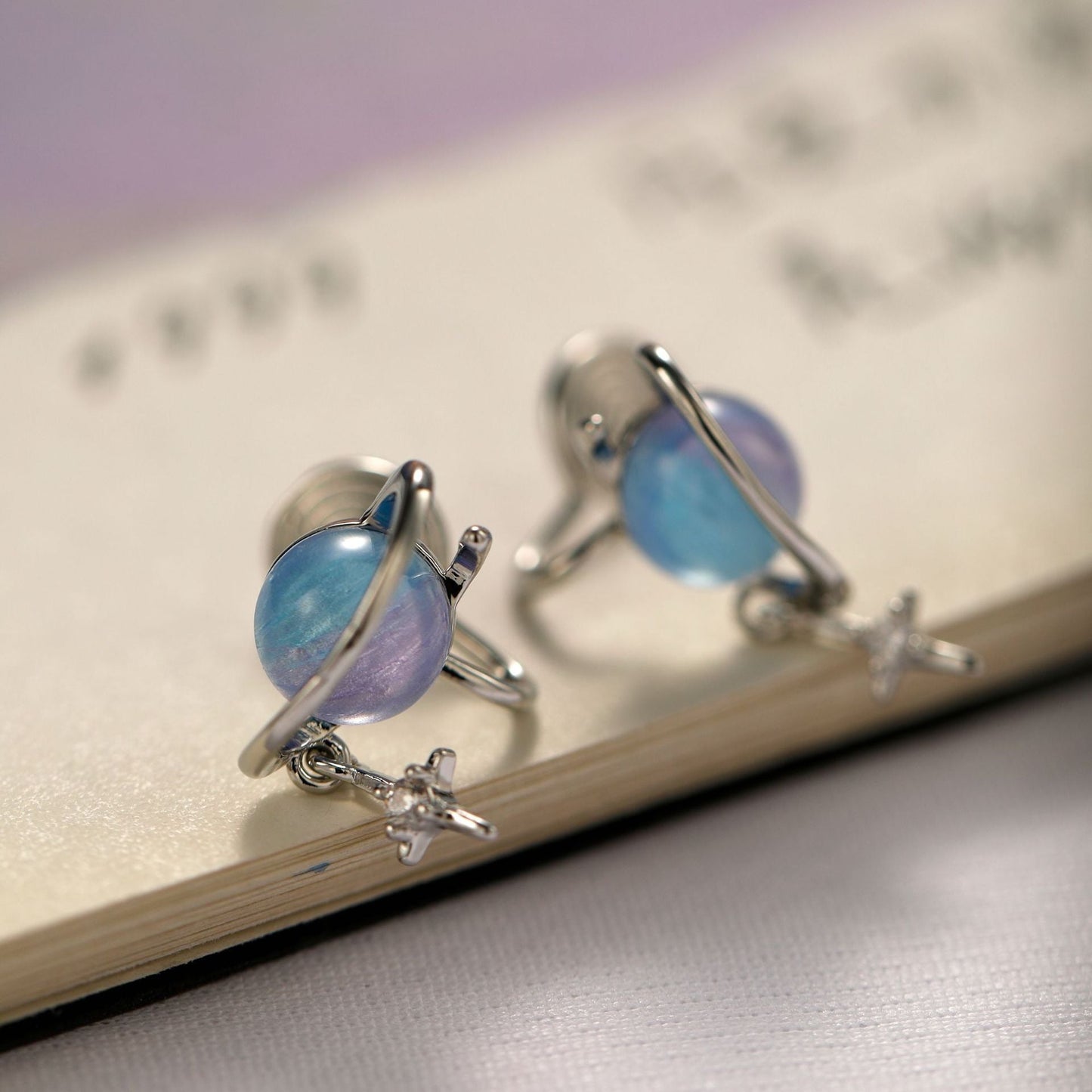 Women's Dream Starry Sky Planet Niche Design Earrings