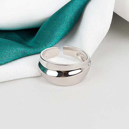 Simple Big Light Pasta Finger Fashionmonger Female Rings