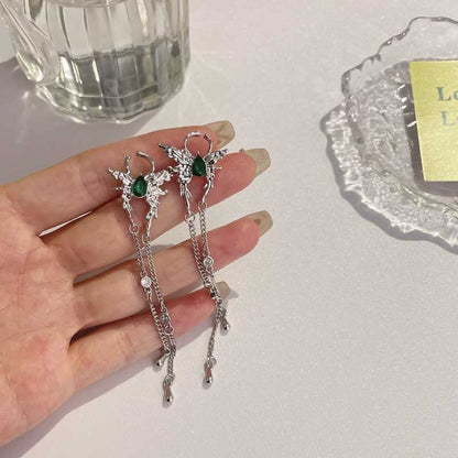 Butterfly Tassel Niche Design Cold Wind Ear Earrings