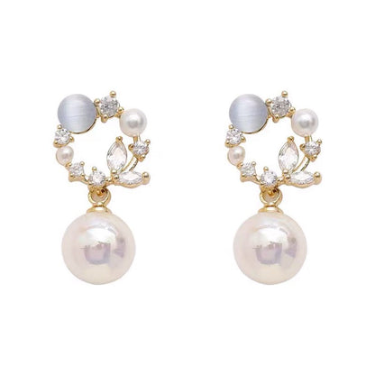 Legend Garland Dream Pearl Pendant Integrated Mosquito Coil Earrings