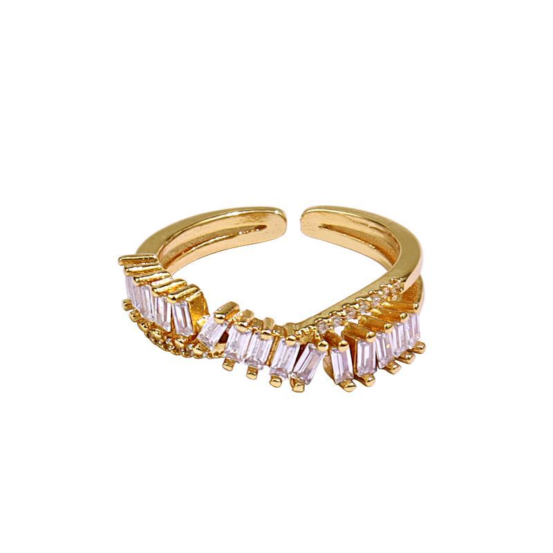 Open Female Minimalist Design Elegant Geometric Rings