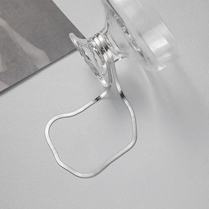 Men's Wide Snake Bone Chain Titanium Steel Necklaces