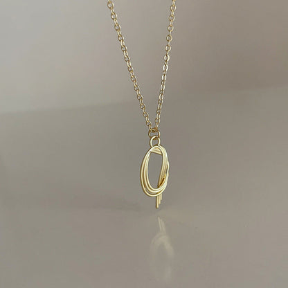 Irregular Matte Metal Pendant Female Niche Retro Personality All Necklaces