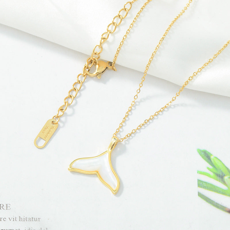 Mermaid Tail Shell Female Fashion Korean Temperament Fish You Necklaces