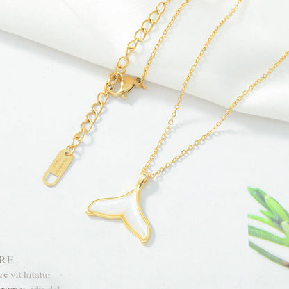 Mermaid Tail Shell Female Fashion Korean Temperament Fish You Necklaces