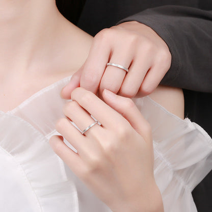 Simple Cold Style Can Carve Writing Rings