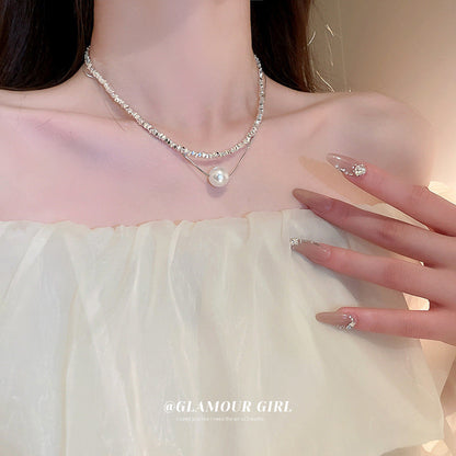Women's Sier Pearl Affordable Luxury Fashion Simple Clavicle Necklaces