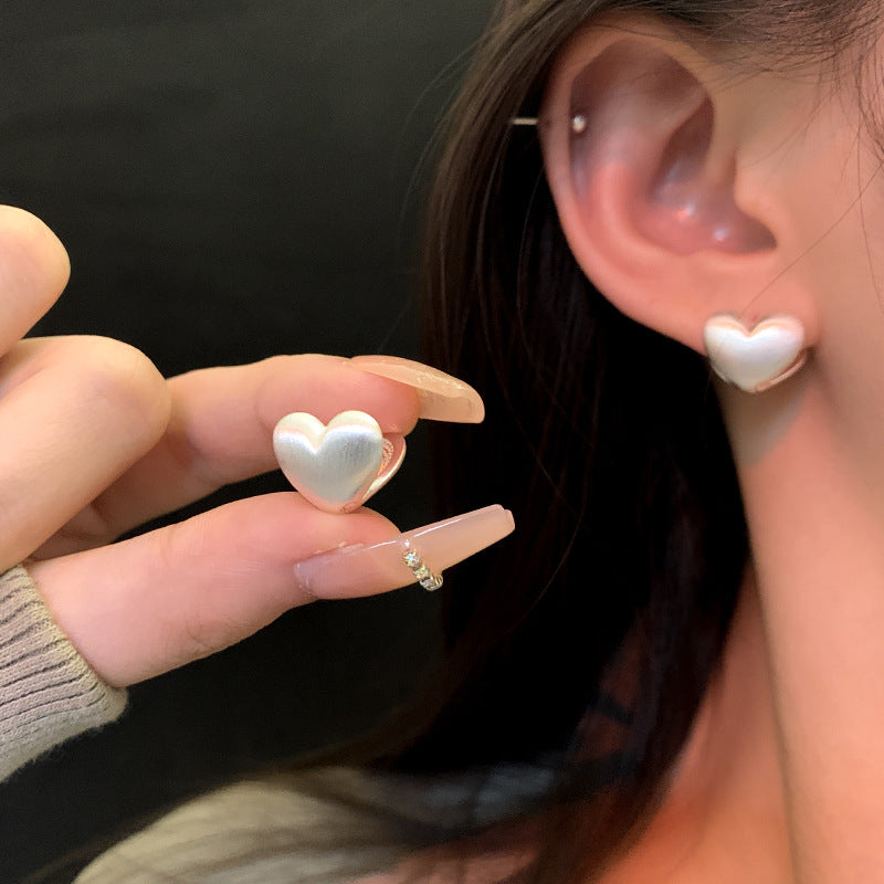 Women's Needle Simple Lovely Ear Clip Fashionable Matte Earrings