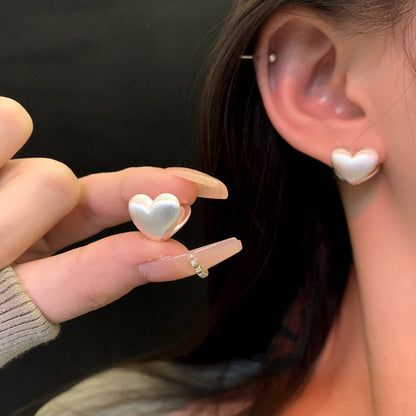 Women's Needle Simple Lovely Ear Clip Fashionable Matte Earrings