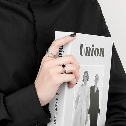 Female Personality High Sense Epoxy Chain Switchable Rings