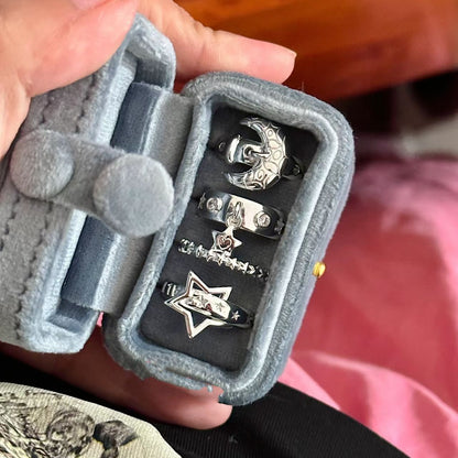 High-grade Cold Style Retro Sweet Star Rings