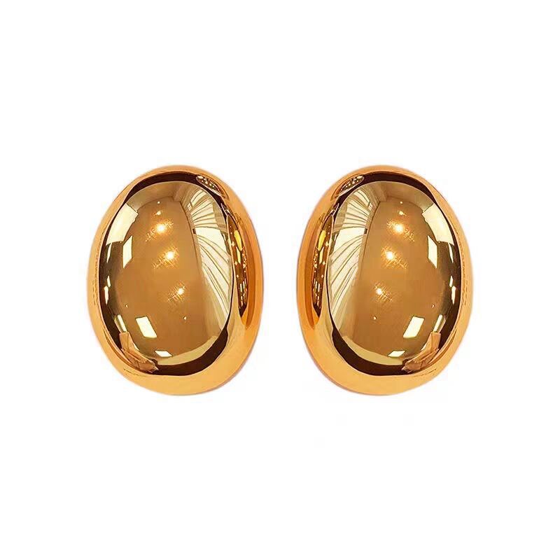 Women's Large Three-dimensional Design Advanced Sier Exaggerated Earrings