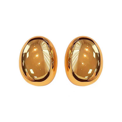 Women's Large Three-dimensional Design Advanced Sier Exaggerated Earrings