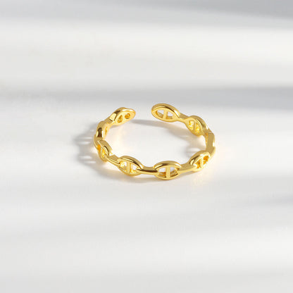 Hollow Style Open Personalized Elegant Geometric Rings