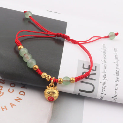 Dragon Red Rope Live Broadcast Hand-woven Bracelets