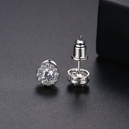 Fresh And Stylish Simple Round Copper Earrings