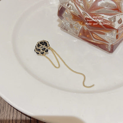 Minority Leather Ear Clip Trendy Long Earrings