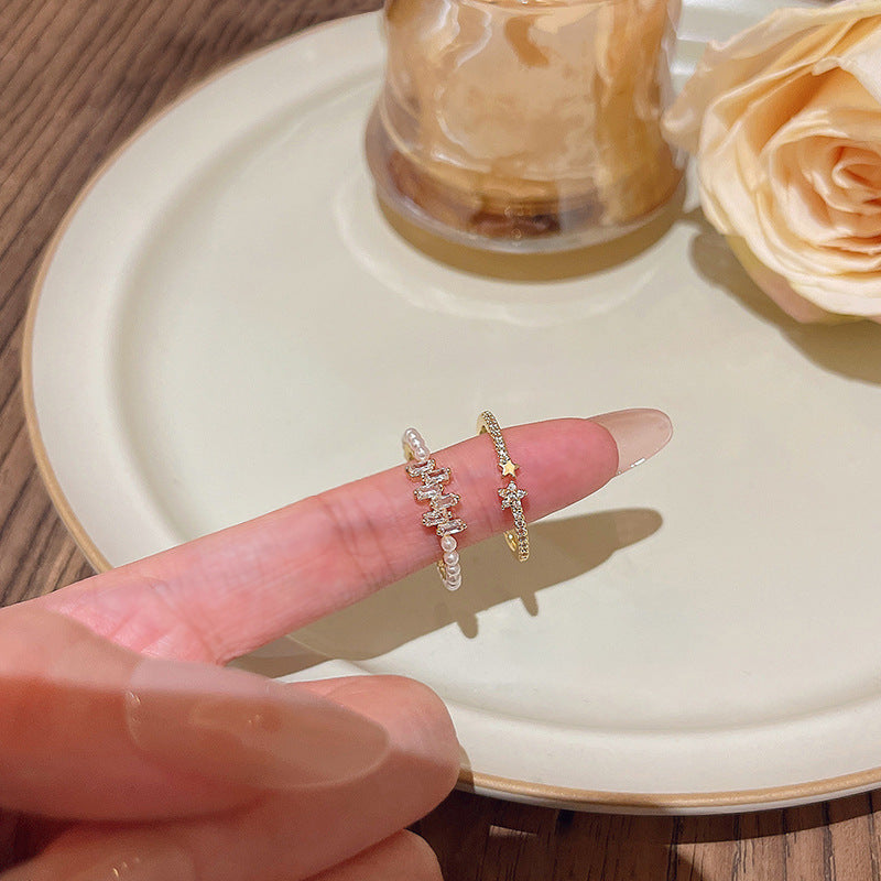 Light Luxury Minority Opening Adjustable Personalized Rings