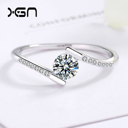 Sterling Sier Eight Hearts And Arrows Rings