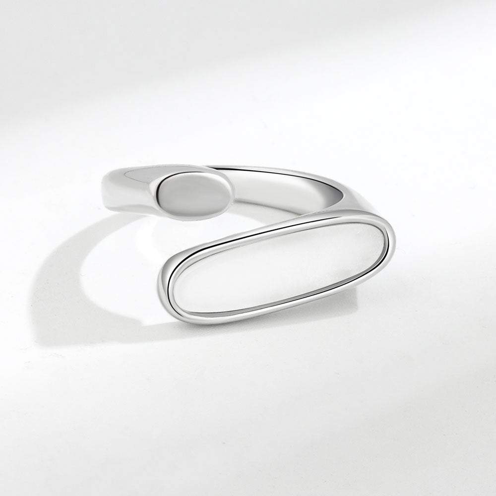 Flat Shell Open Gold Plated Ornament Rings