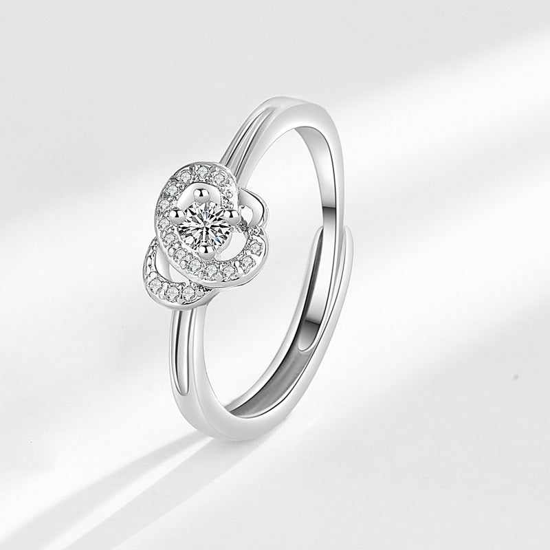 And Camellia Couple Pair Of Sunshine Rings