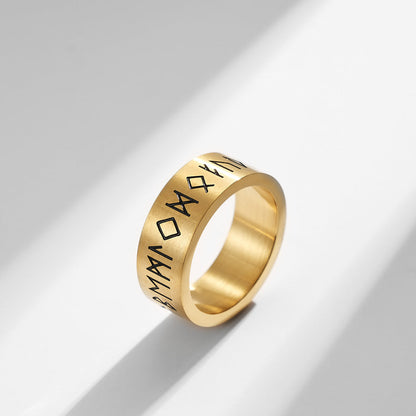 Women's & Men's & Ornament Viking Force Laboratories Vikings Text Rings