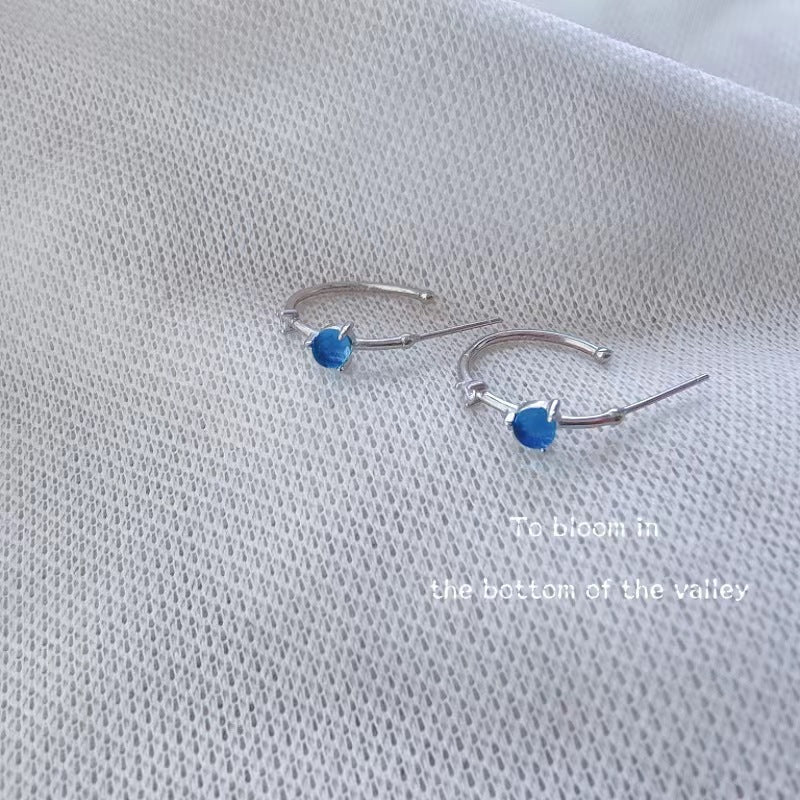 Women's Needle Shaped Simple Petite Temperamental Cold Earrings