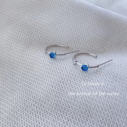 Women's Needle Shaped Simple Petite Temperamental Cold Earrings