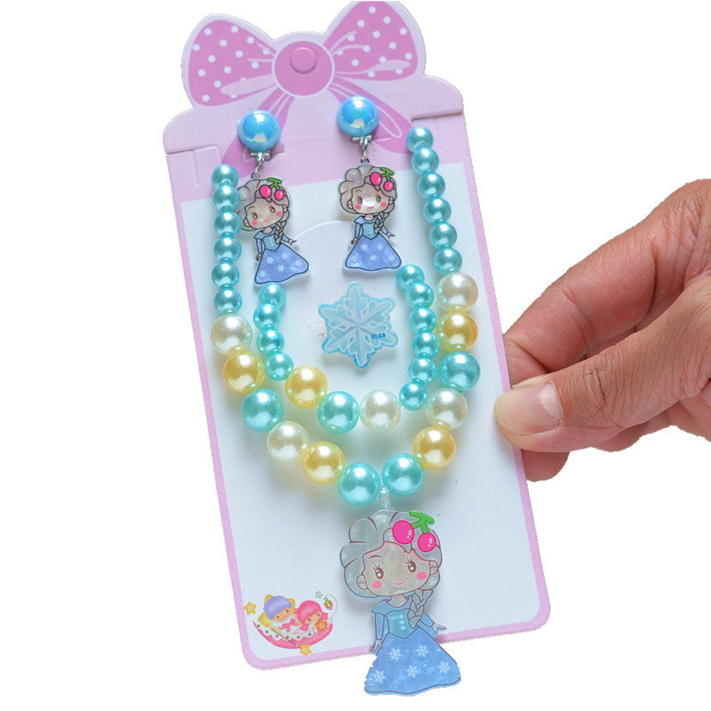 Children's Princess Western Style Suit Cute Accessories Necklaces