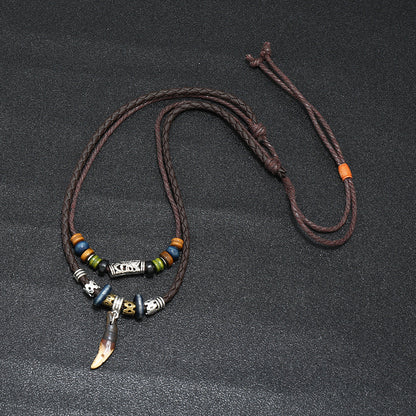 Men's Ethnic Style Ornament Pendant Retro Elements Necklaces