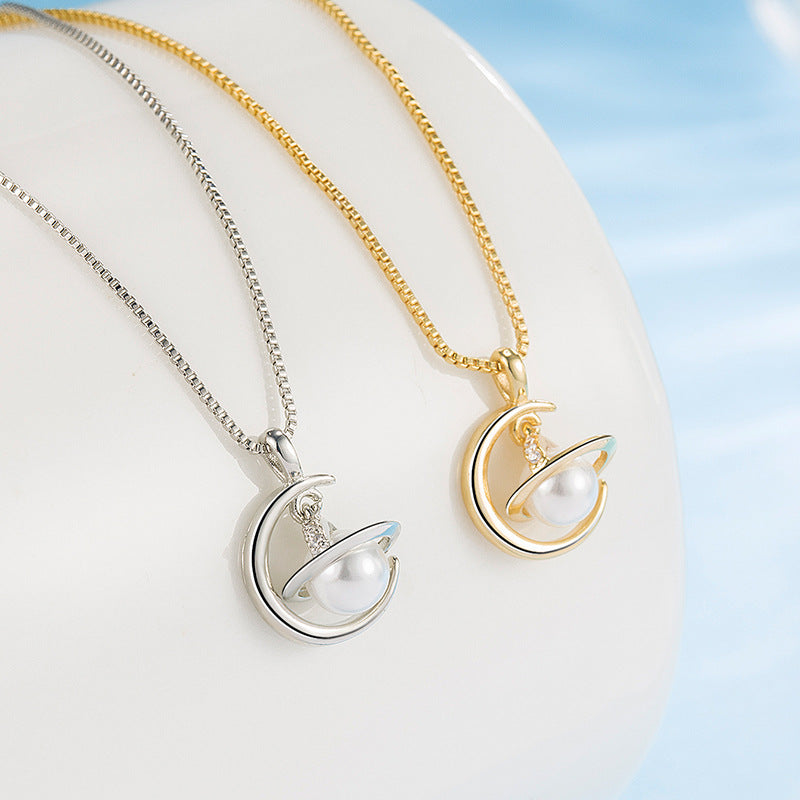 Temperament Elegant Design Light Luxury Color Necklaces