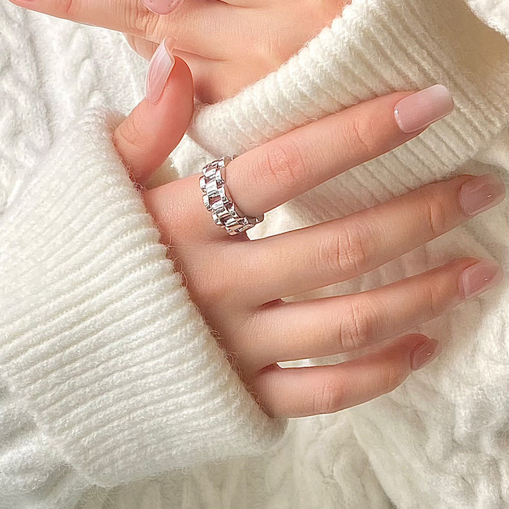 Female Opening Adjustable Cold Style Daily Copper Rings