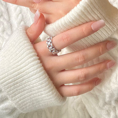 Female Opening Adjustable Cold Style Daily Copper Rings