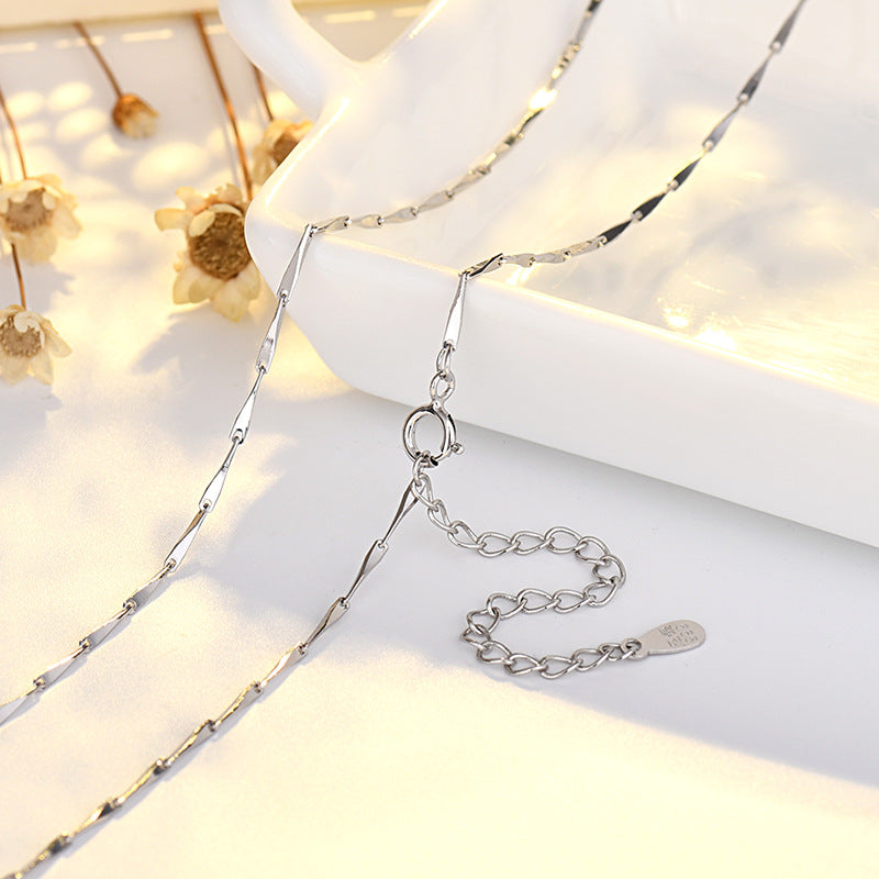 Copper Plated Pure Sier Melon Seeds Necklaces