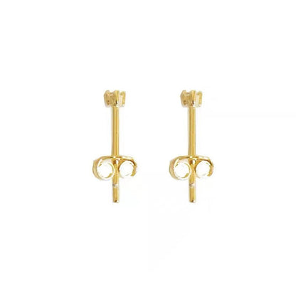 Gold Plated Ultra Mini Ear Simple Earrings