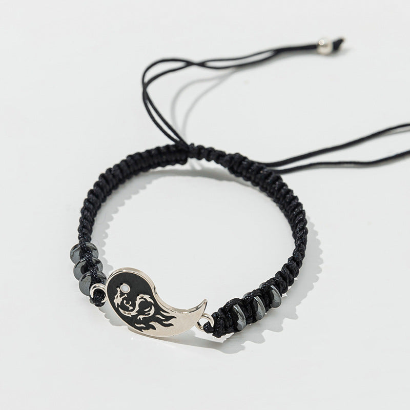 Dragon Totem Braided Haematite Hand-woven Couple Tai Bracelets
