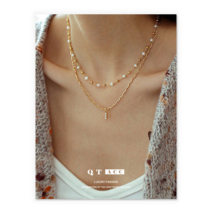 Brass Gold-plated Niche Minimalist Fashion Versatile Commuter Necklaces