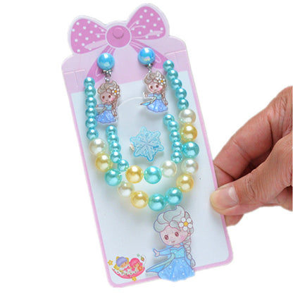 Children's Princess Western Style Suit Cute Accessories Necklaces