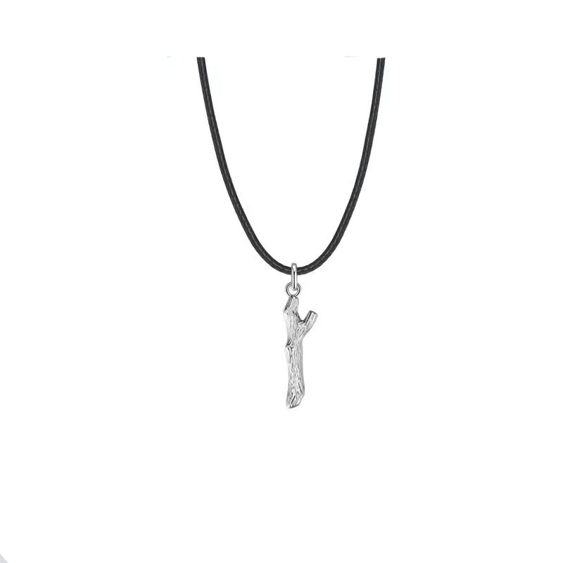 Blue Eucalyptus And Bird Couple Pair Necklaces