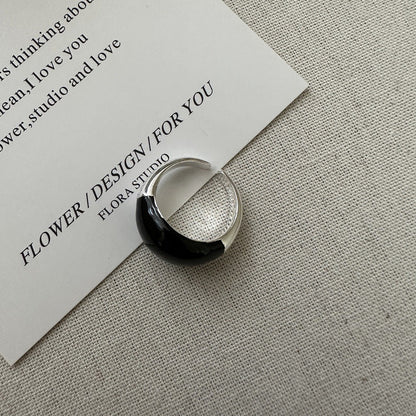 Fashion Drip Glazed Female Simple Personality Rings