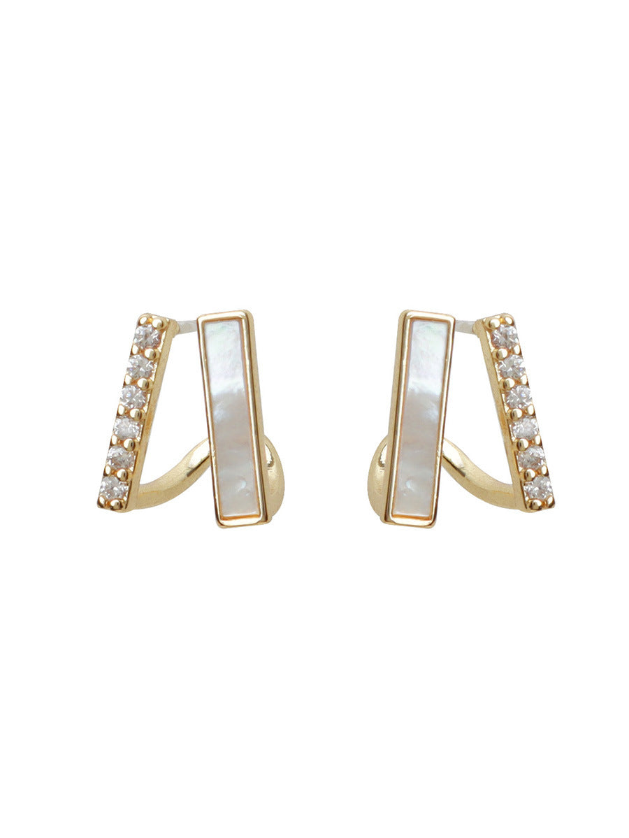 Graceful And Fashionable Commuting Frosty Mosquito Coil Ear Earrings