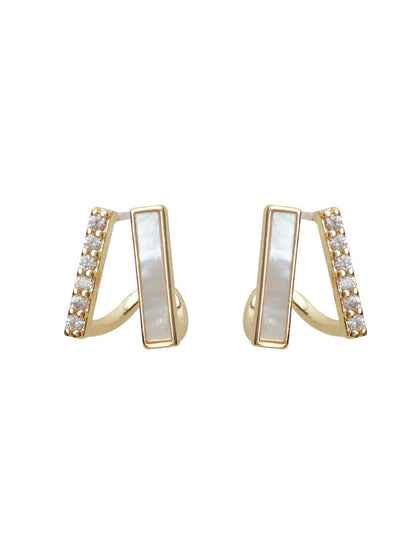 Graceful And Fashionable Commuting Frosty Mosquito Coil Ear Earrings