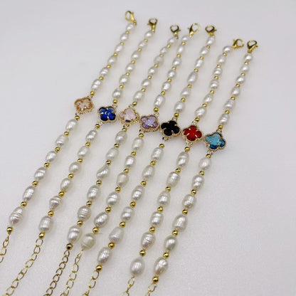 String Beads Grass Natural Hand Jewelry Bracelets